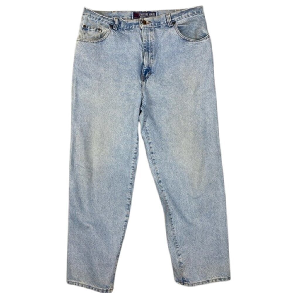 Vintage 90’s Structure jeans baggy fit tapered leg 38x30 light wash all cotton